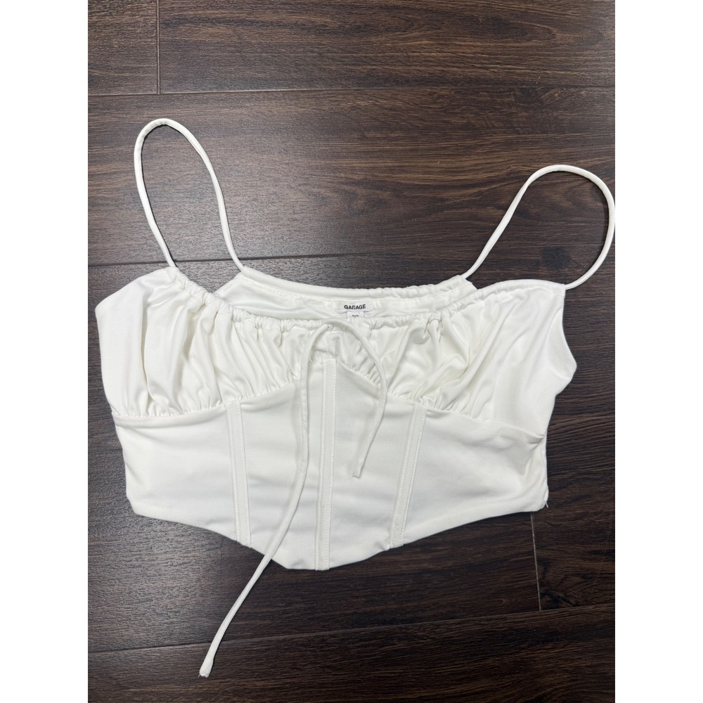 Garage‎ White Whitney Bustier Cami Tank - NWT